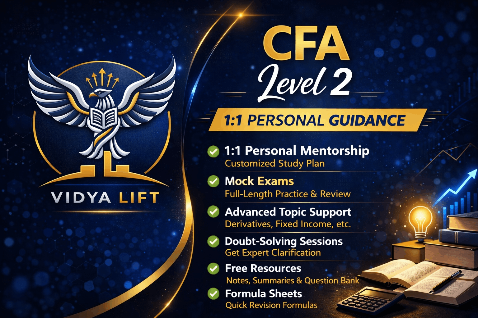 Vidyalift CFA Mentorship – Level 2 (1:1 Guidance)
